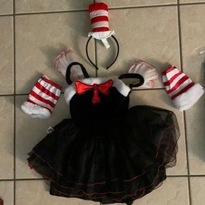 Dr Suess cat in the hat girls costume (size4-6)